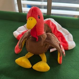 Beanie Baby “Gobbles” Thanksgiving Turkey NWT Collectible 1997 #thanksgiving